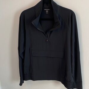 Athleta Black Half-Zip Light Weight Jacket/Top